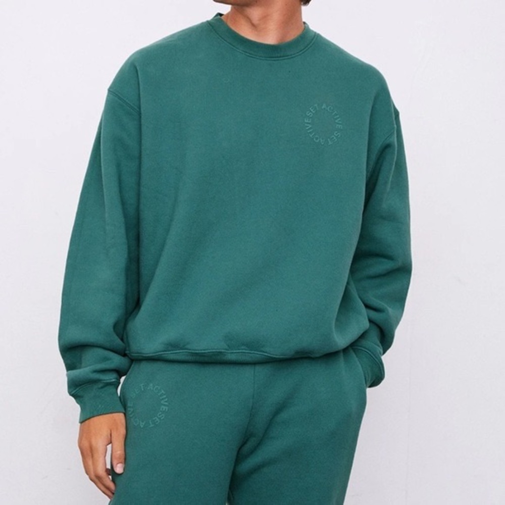 Set active tiki crew neck